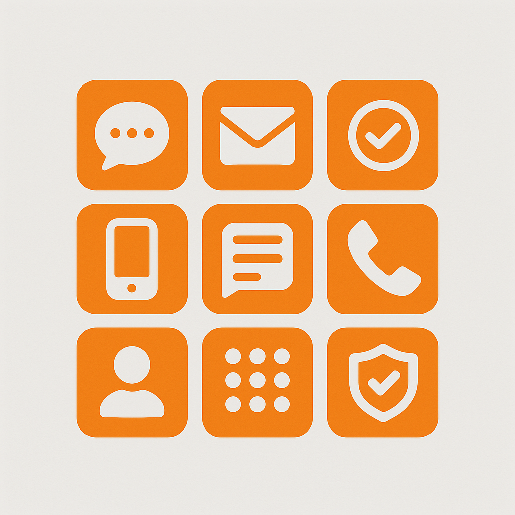 Mobile numbers for receiving SMS